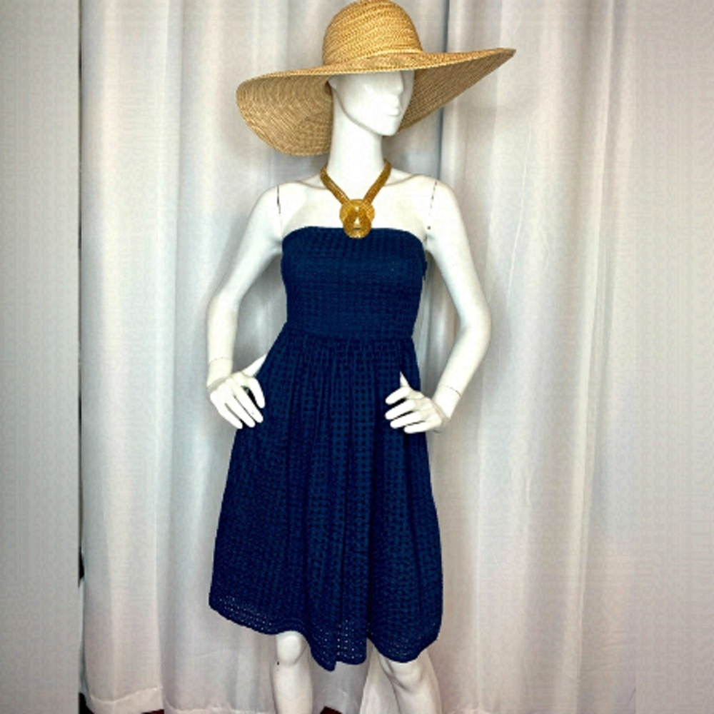 Old Navy Blue Eyelet Dress